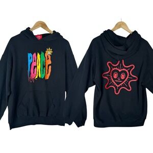 Glo Gang Chief Keef Hoodie Size Large Streetwear Hip Hop Rap Graphic USA Made